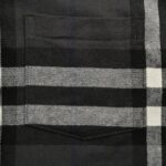 Burberry Double-stitched brushed check shirt Black