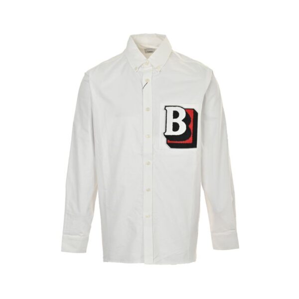 Burberry Letter B embroidered towel shirt