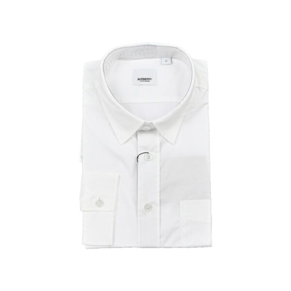 Burberry Classic embroidered TB logo shirt White