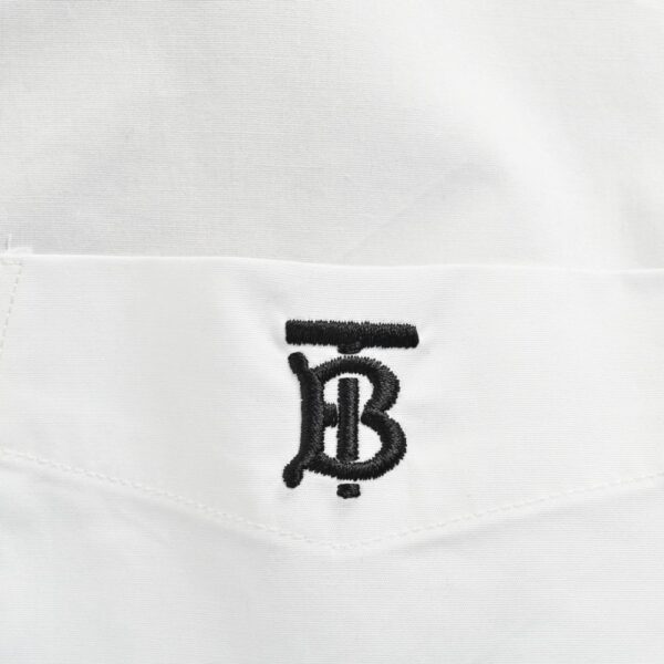 Burberry Classic embroidered TB logo shirt White